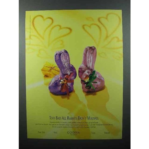 1997 Godiva Chocolate Ad - Rabbits Don't Multiply