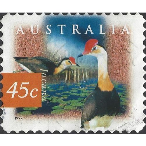 AUSTRALIA, BIRD, Jacana s/a, orange 1997, 45c, #3