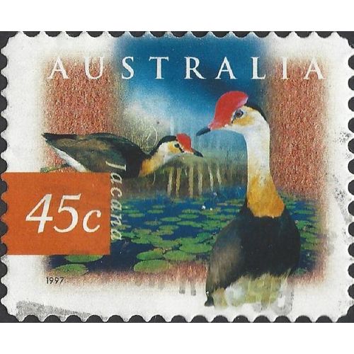 AUSTRALIA, BIRD, Jacana s/a, orange 1997, 45c, #4