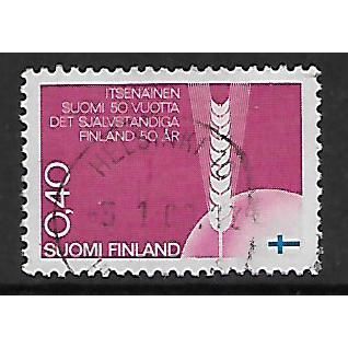 FINLAND 1967 INDEPENDENCE EAR OF WHEAT SG 735 FINE USED