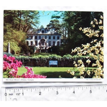 old postcard The Swan House, Atlanta, Georgia