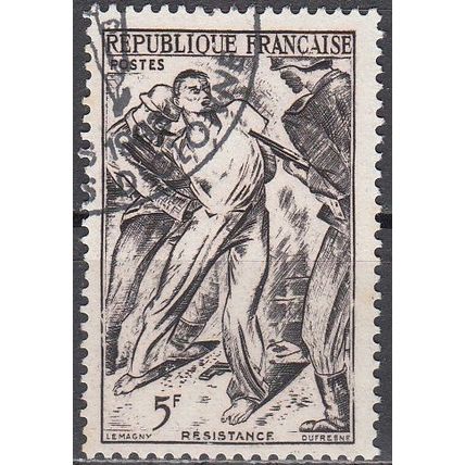 France 1947 Michel 806 O Cote (2008) 0.80 € Résistance Cachet rond