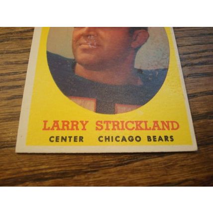 1958 Topps, LARRY STRICKLAND, #99, Chicago Bears