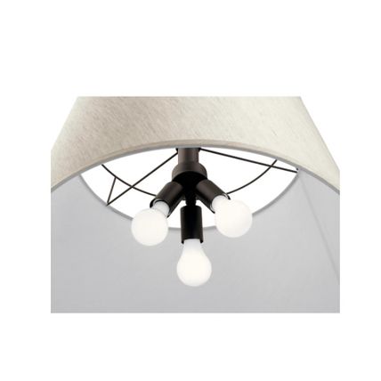 KICHLER Marika 1-Lt Olde Bronze Shaded Kitchen Pendant Hanging Pendant w/ Shade