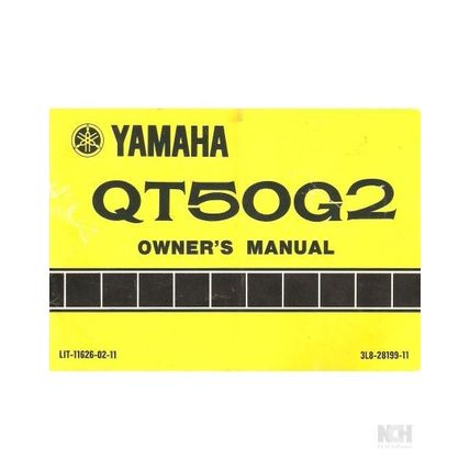YAMAHA QT50G2 OWNERS MANUAL MOTORCYCLE 39 PAGES IN ENGLISH