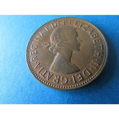 1963 QUEEN ELIZABETH II ONE PENNY - COIN - 4 FREE POST. AD