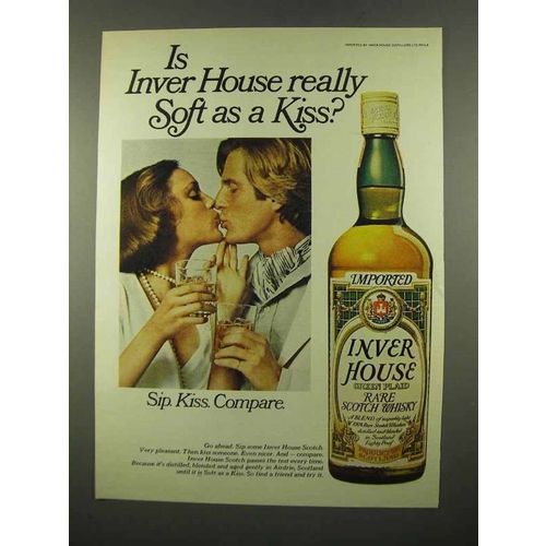 1975 Inver House Scotch Ad - Soft as a Kiss