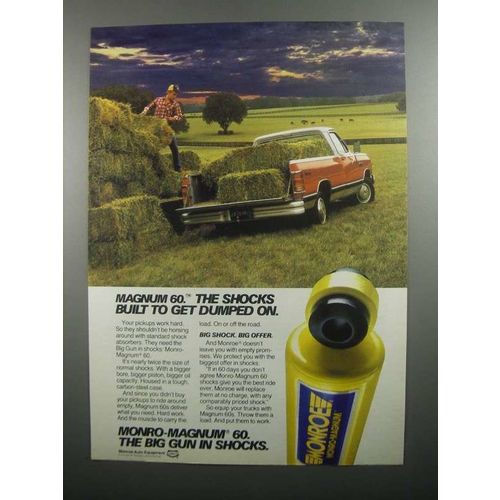 1984 Monro-Magnum 60 Shocks Ad - Built to Get Dumped On