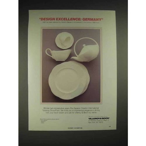 1985 Villeroy & Boch Arco Weiss, Palatino, Delta Ad