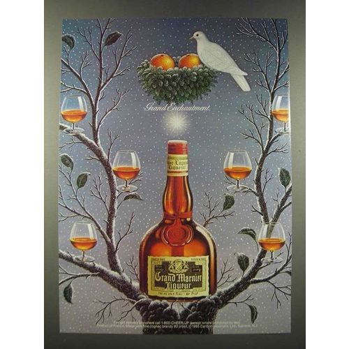 1986 Grand Marnier Liqueur Ad - art by Gervasio Gallardo - Grand Enchantment