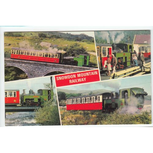 Multiview of Snowdon Mountain Railway Postcard 0736