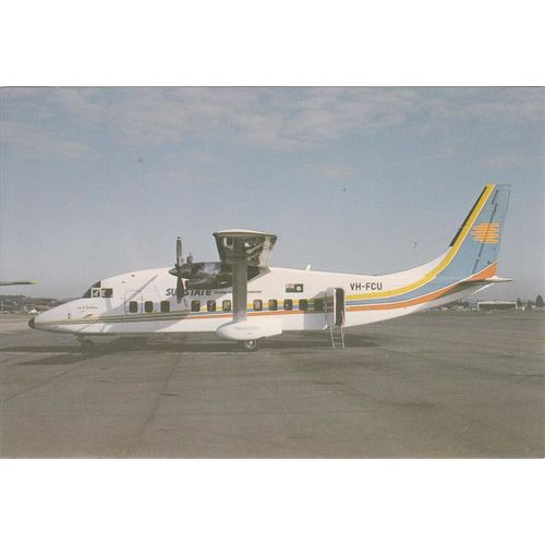 Sun State Airlines Shorts SD360 Aircraft Postcard (A20729)