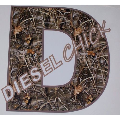Diesel Chick Camo Decal decals F250 Muddy F350 Ram GMC Sticker Power Stroke 2500