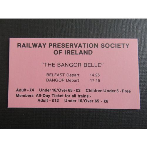 Railway Preservation Society of Ireland Bangor Belle Ticket #6