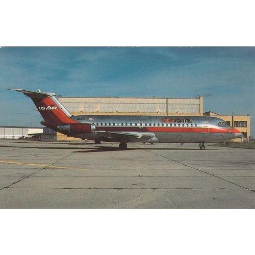 Usair BAC1-11 215 AU Civil Aircraft Postcard (A20256)