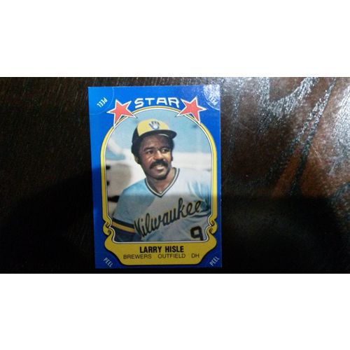 1981 Fleer Star Sticker Card # 094 Larry Hisle Ex (5) Milwaukee Brewers