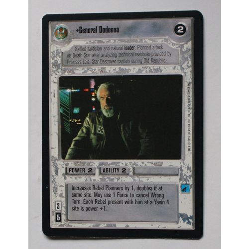 Star Wars CCG: Premier Limited # General Dodonna (A) 1995 light decipher