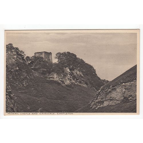 Peveril Castle & Cavedale Castleton Postcard Derbyshire Publisher Harry Pashley