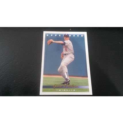 1993 Upper Deck Card # 540 Gene Larkin Excellent-Mint (6) Minnesota Twins