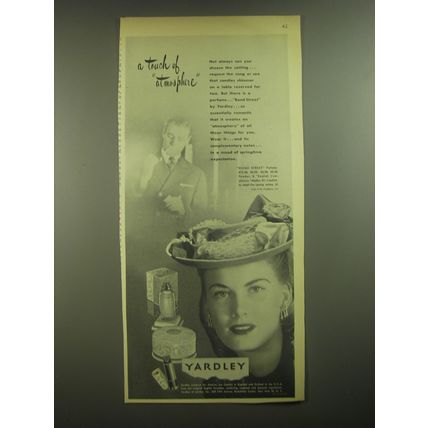 1945 Yardley Bond Street Perfume Advertisement - A touch of atmosphere