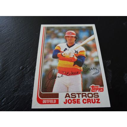 1982 Topps Card # 325A Jose Cruz Excellent-Mint (6) Houston Astros