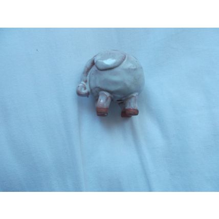 ELEPHANT / TERRACOTTA GLAZED UNUSUAL # # (03/08)