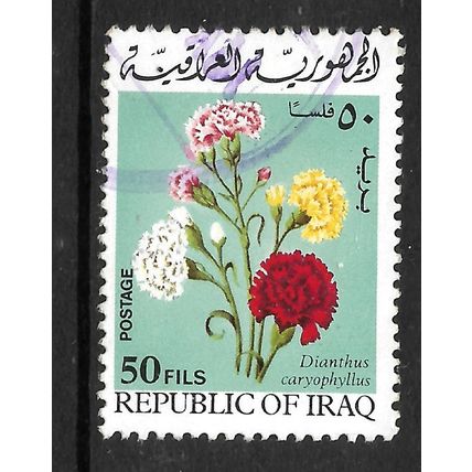 IRAQ 1970 SPRING FESTIVE FLOWERS 50F CARNATIONS SG 896 FINE USED#