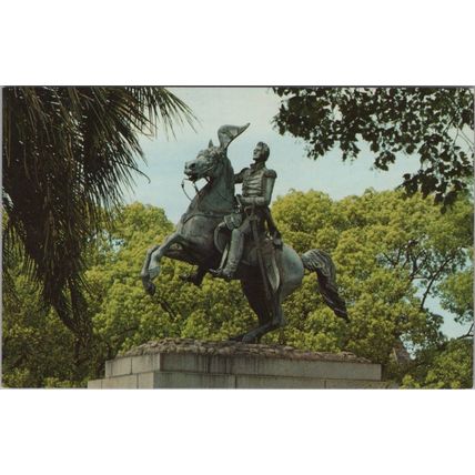 ZAYIX Postcard General Andrew Jackson Monument New Orleans Louisiana 102022-PC66