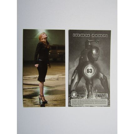 Marvel - Iron Man The Movie 2008 - Preziosi Sticker Drop-down Choice (e18)