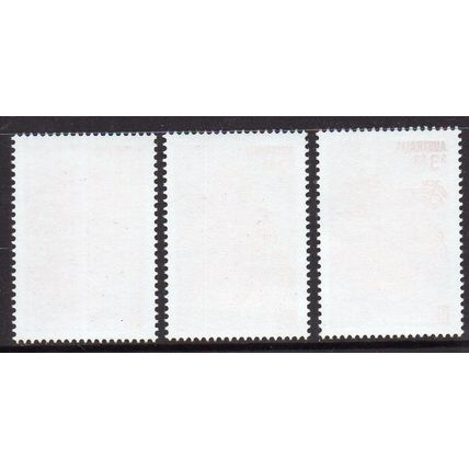 CHRISTMAS ISLAND: 2024, YEAR OF THE DRAGON, MINT SET OF 3 STAMPS.