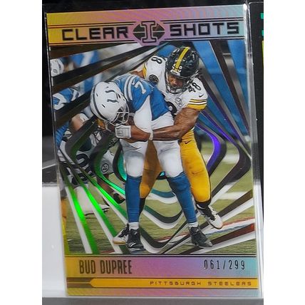 2018 Illusions BUD DUPREE (Steelers) Clear Shots Gold Acetate #CS-BD 61/299