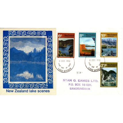 New Zealand 1972 lake scenes First Day cover