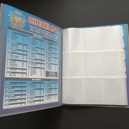 2008/2009 Topps Match Attax Extra 08/09 Empty Collector Binder Album - Folder