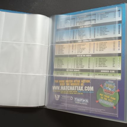 2008/2009 Topps Match Attax Extra 08/09 Empty Collector Binder Album - Folder