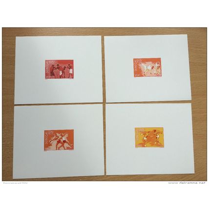 Sénégal 1995/1996 Epreuve luxe Sport Boxe Judo Javelot Mi. 1807 - 1810 RARE MNH