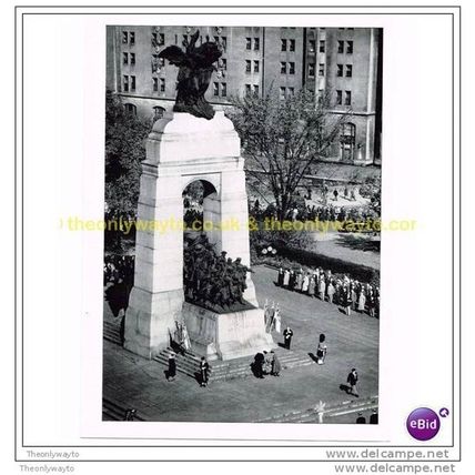 QUEEN ELIZABETH AT THE CANADIAN CENOTAPH 1951?, Book Illustration, 1953
