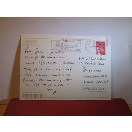 LES CALANQUES, FRANCE used postcard 2002 postmark =