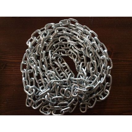 Strong 5mm x 4.5 m Length HEAVY DUTY Zinc Plated Welded Chain Security Lock