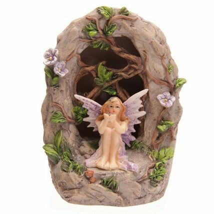 Backlit Flower Fairy Woodland Grove LED Figurine Ornament