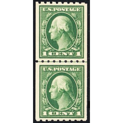 410, Mint VF/XF (LH at top) Coil Line Pair With Cert - Stuart Katz