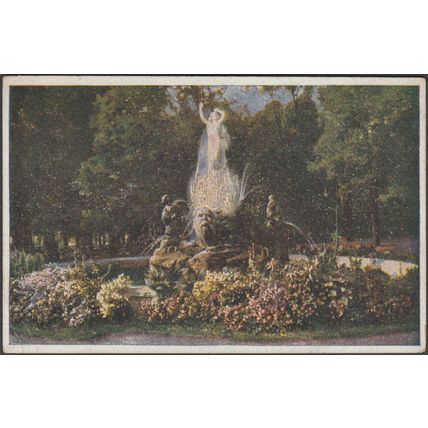 Undinebrunnen im Kurpark, Baden, c.1920 - Hans Hausner AK
