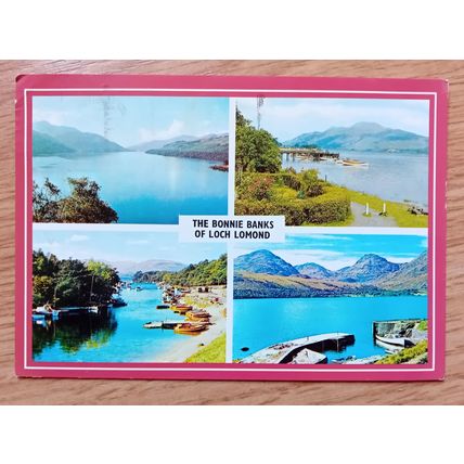 POSTCARD: LOCH LOMOND - THE BONNIE BANKS OF, VARIOUS VIEWS: 1988
