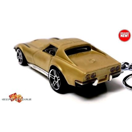 RARE KEYCHAIN 68~70 GOLD CHEVY CORVETTE 427 C3 CUSTOM Ltd Ed. GREAT GIFT