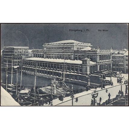 Die Börse, Königsberg in Preußen, 1911 - Karl Altmann AK