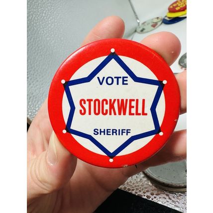 Lot of 10 VTG Misc Political Pins Pinbacks Buttons Pewoski, Zary, Stockwell,USCA