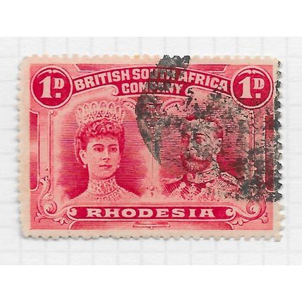 BSAC 1910 DOUBLE HEAD P14 PENNY CORK POTATO POSTMARK USED SG123 SG124 SG125