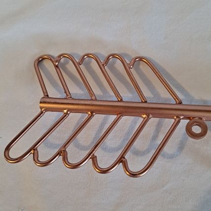 Brass ARROW WALL HOOK 6 Hook Metal Coat Towel Key Door Hanger