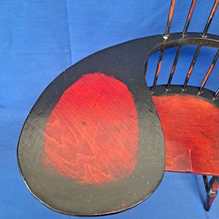 Windsor COLONIAL Wood Spindle Back School 16" DOLL DESK CHAIR Wooden