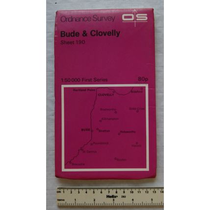 1974 OS first series map Sheet 190 Bude & Clovelly