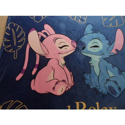 Disney Primark Stitch & Angel Double Fleece Duvet Cover No Pillowcases